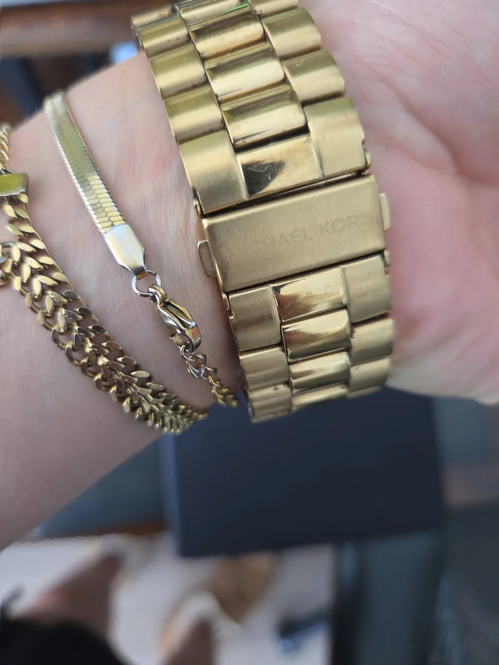 Michael Kors Men's Gold-Tone Chronograph Bracelet Watch